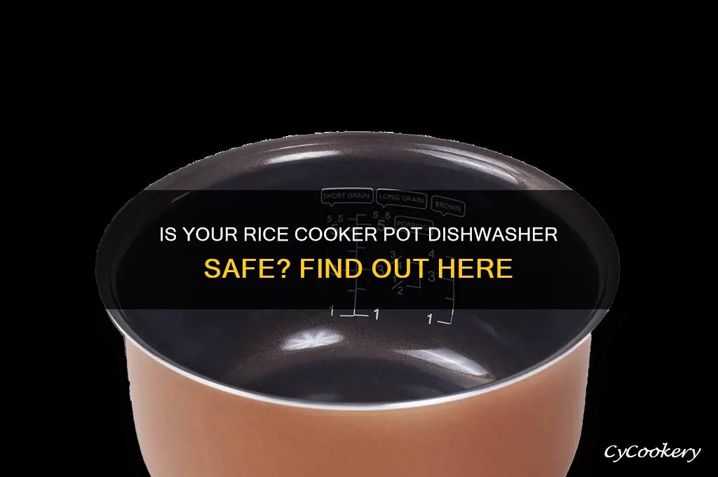 is rice cooker pot dishwasher safe