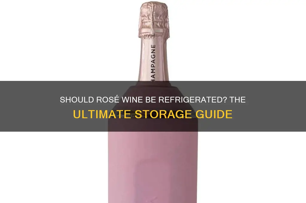 is rose wine supposed to be refrigerated