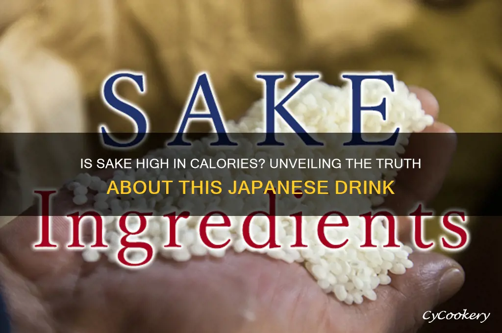 is sake high in calories