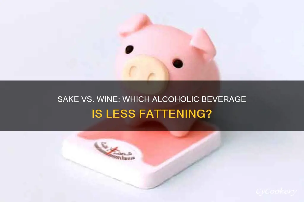 is sake less fattening than wine