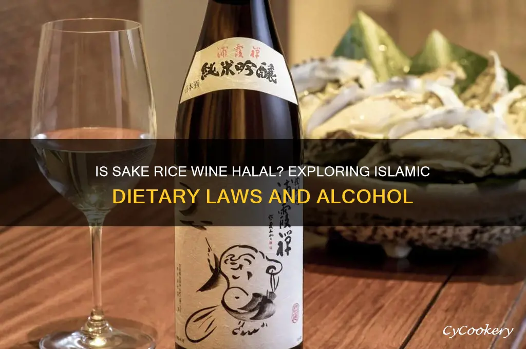is sake rice wine halal