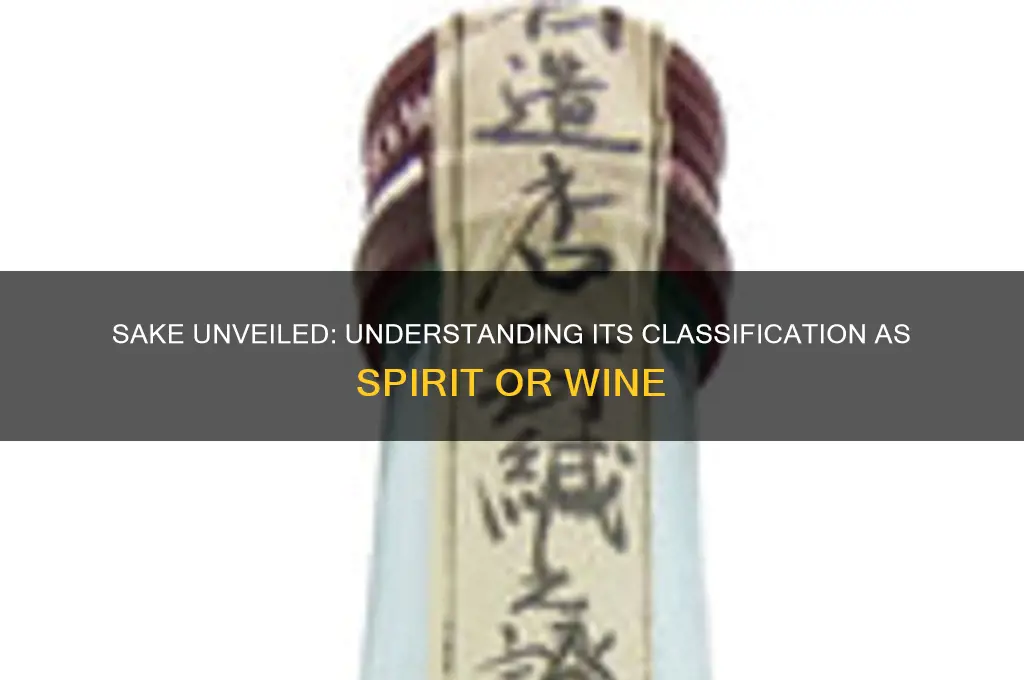 is sake spirit or wine