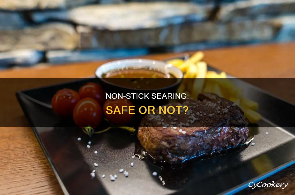 is searing safe in non stick pan