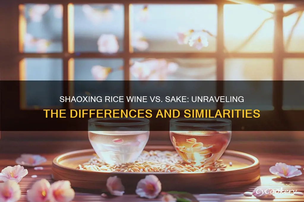 is shaoxing rice wine the same as sake