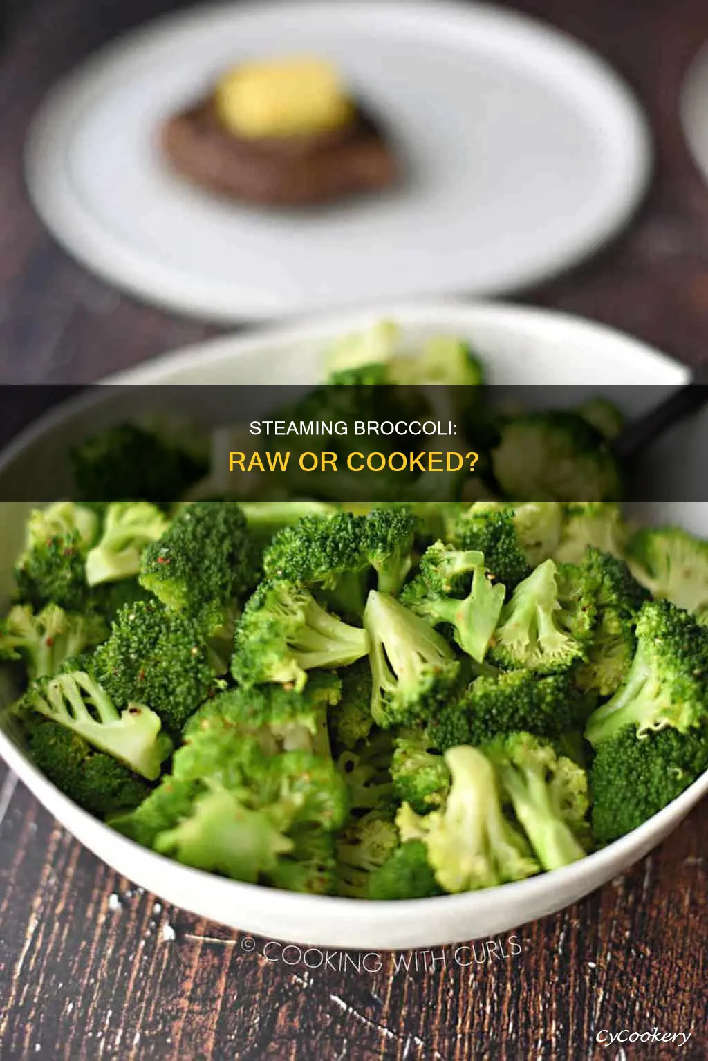 is steamed broccoli considered cooked or raw