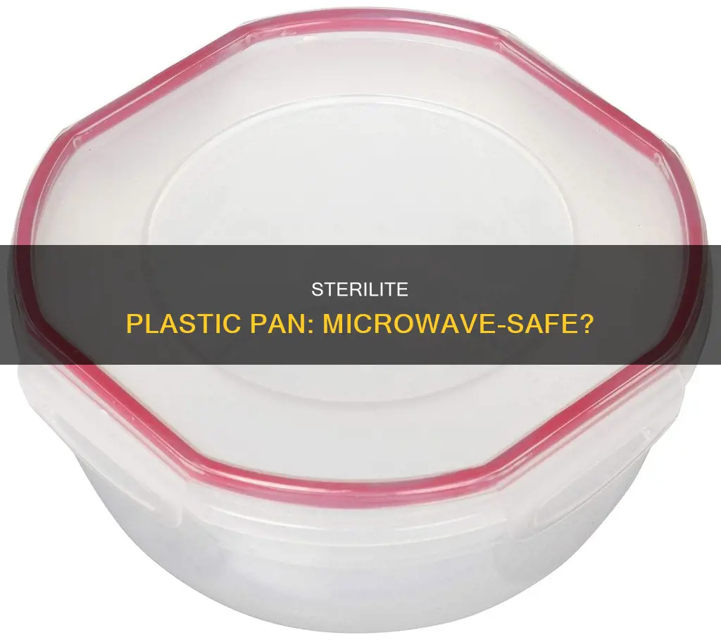 is sterilite plastic pan microwave safe