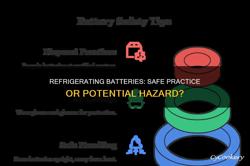 is storing batteries in the refrigerator safe