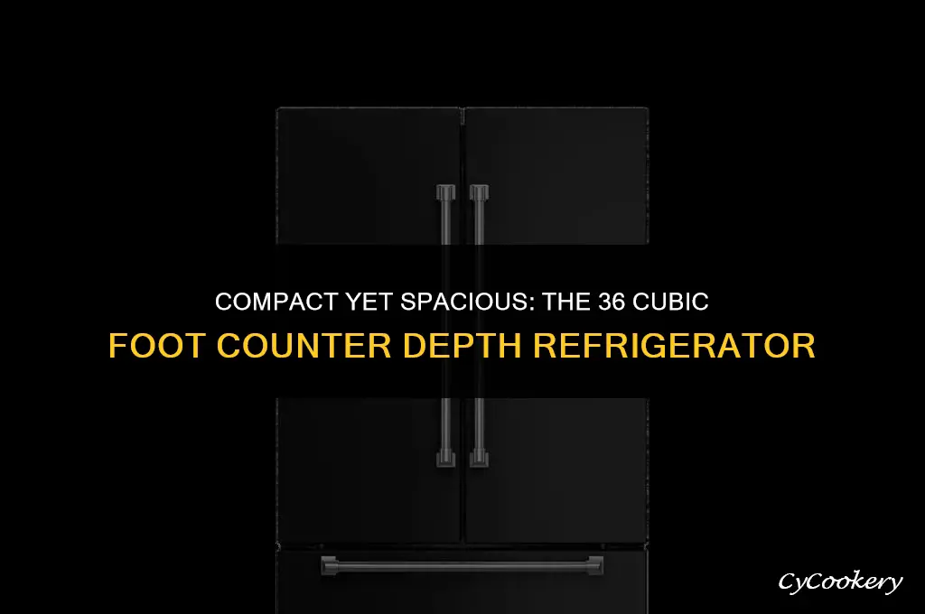 is the a 36 cubic foot counter depth refrigerator