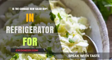 Chilled to Perfection: The Ideal Storage for Raw Cabbage Salad