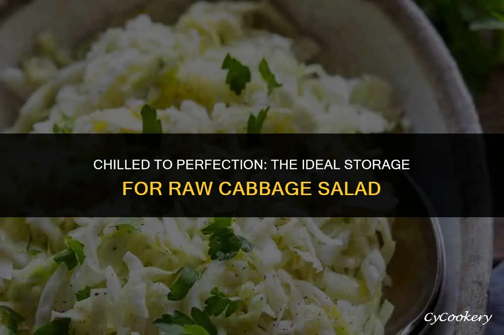 is the cabbage raw salad kept in refrigerator for