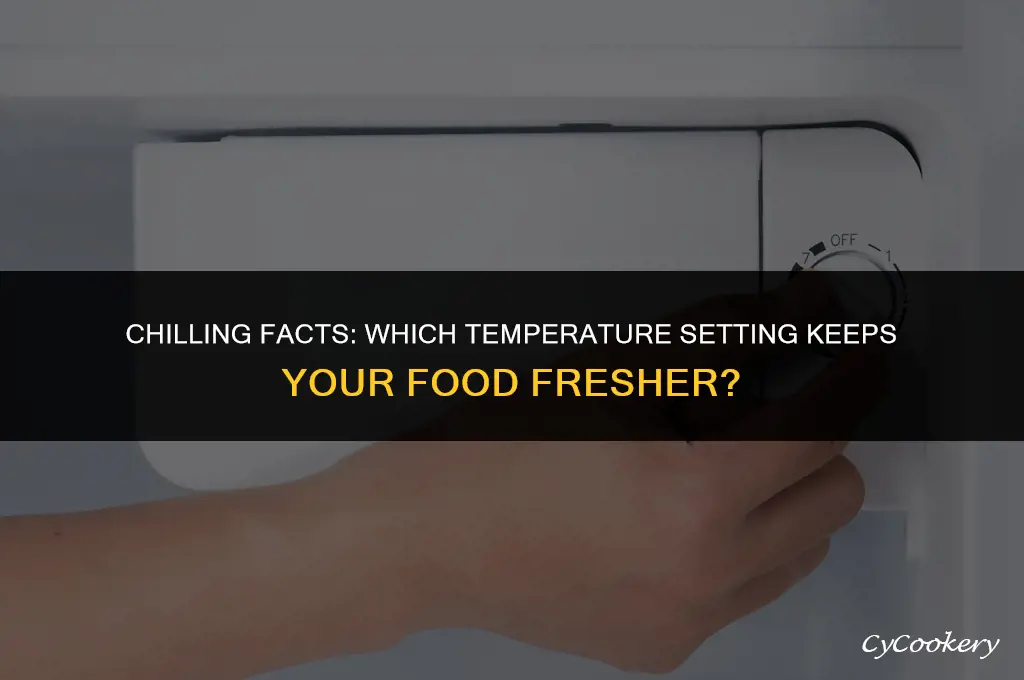 is the higher or lower number warmer on refrigerator