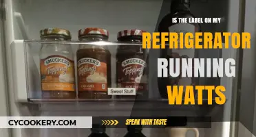 Decoding Refrigerator Labels: Understanding Running Watts for Energy Efficiency
