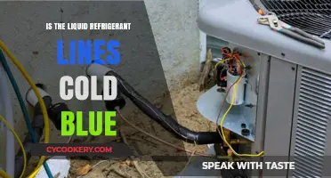 Are Liquid Refrigerant Lines Supposed to Be Cold and Blue?