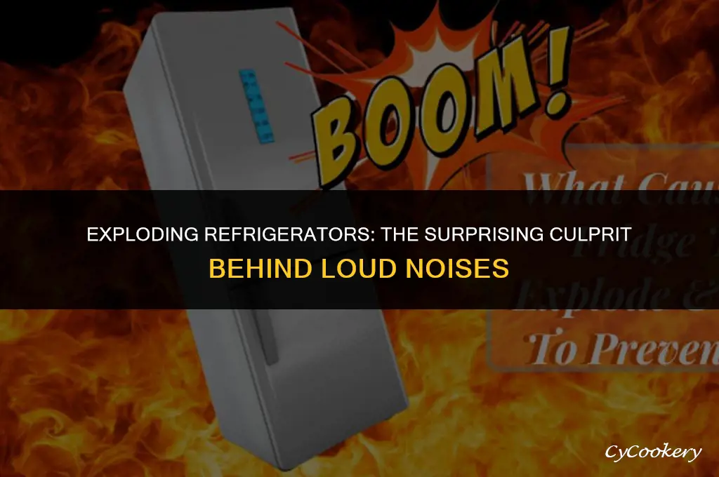 is the loud noise linked to refrigerator explosion