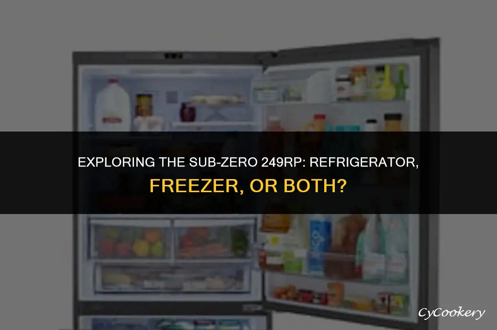 is the sub zero 249rp a refrigerator and freezer
