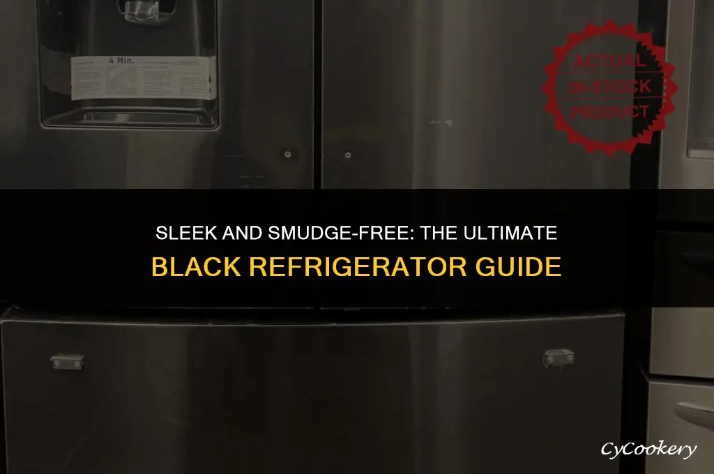is there a black refrigerator with smudge proof finish
