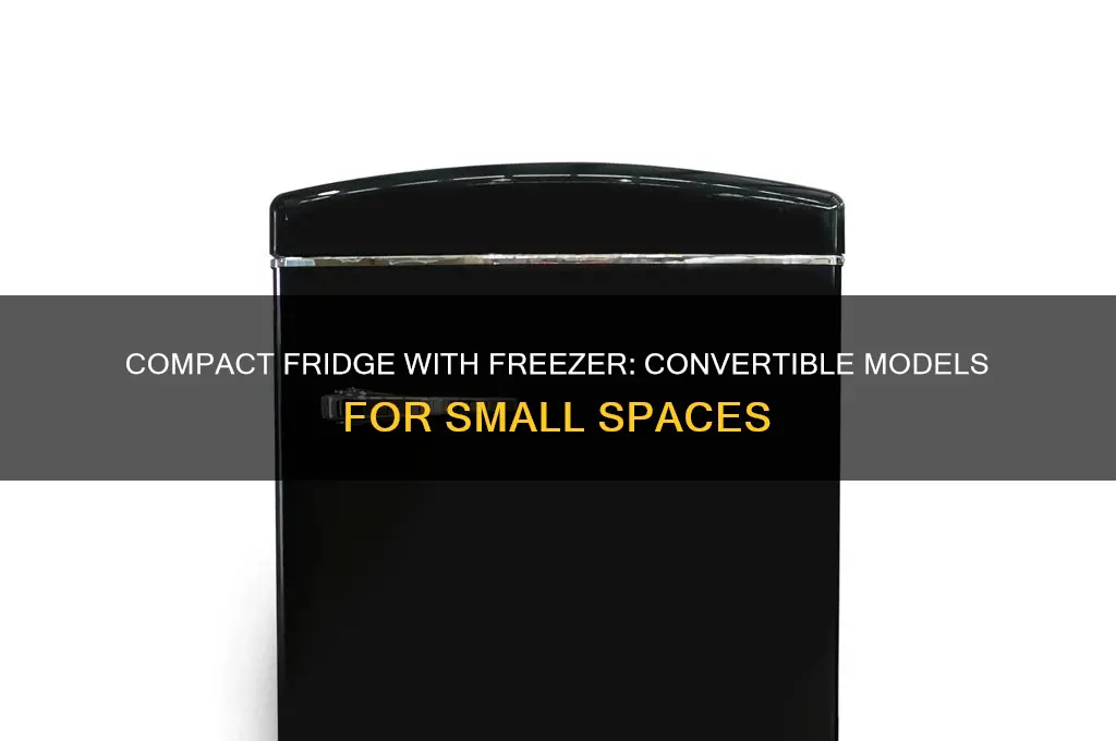 is there a compact refrigerator with freezer that converts