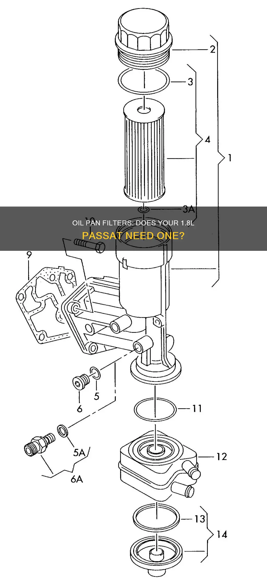 is there a filter in oil pan 1.8l passat