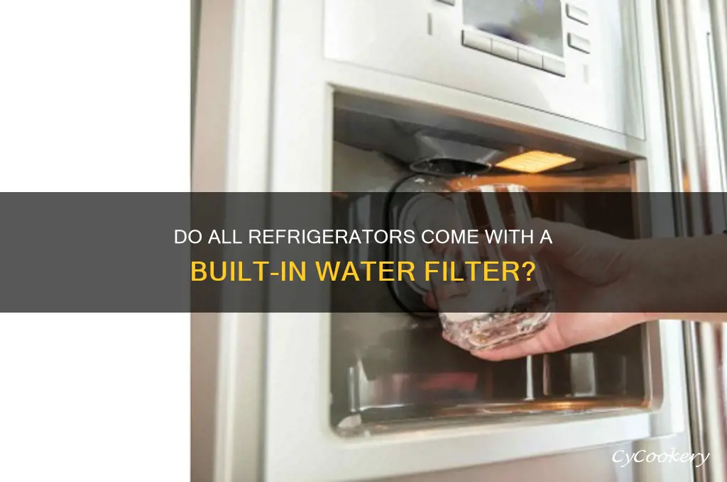 is there a filter on every refrigerator