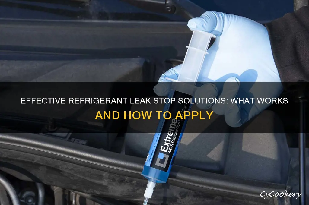 is there a leak stop for refrigerant