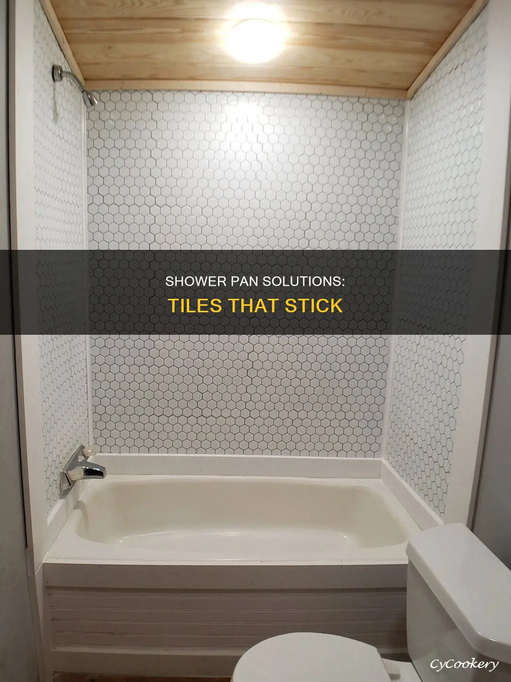 is there a shower pan that tile sticks to