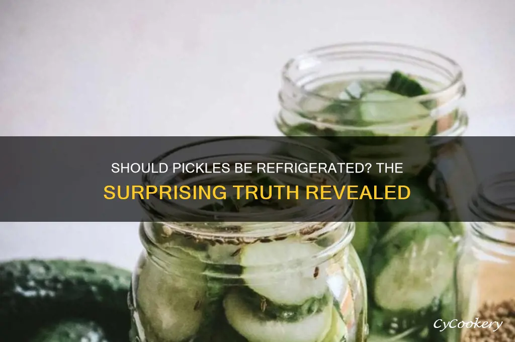 is there any reason to refrigerate pickles