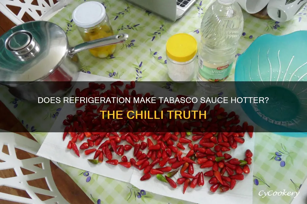 is tobasco sauce hottee in the refrigerator