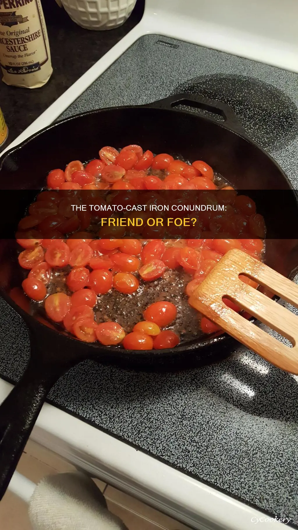 is tomato harmful to cast iron pans