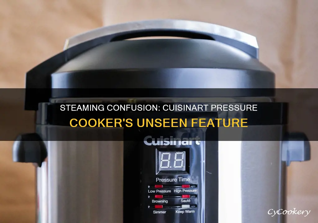 is your cuisinart pressure cooker supposed to steam