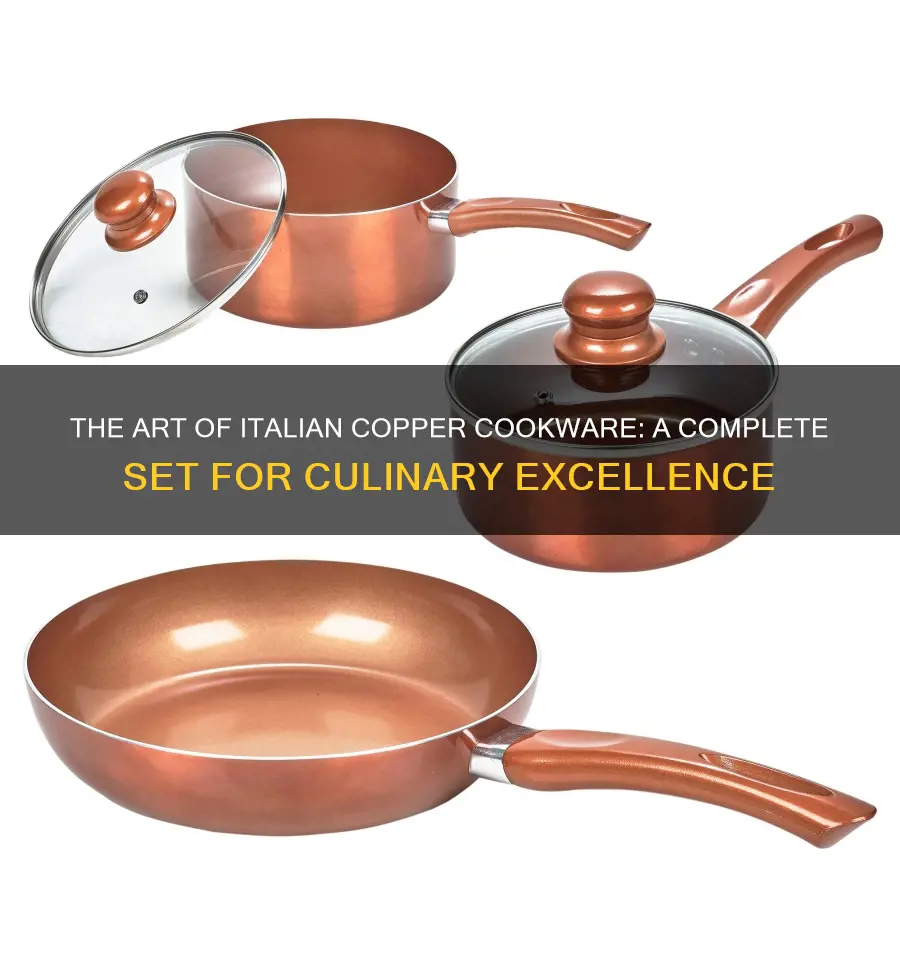 italian copper cookware set