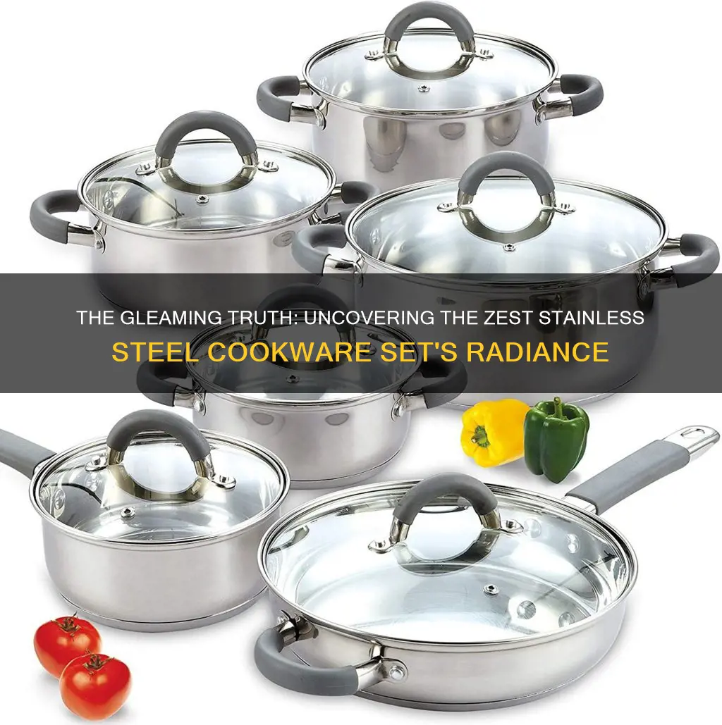 italic stainless steel zest 10-piece stainless steel cookware set reviews