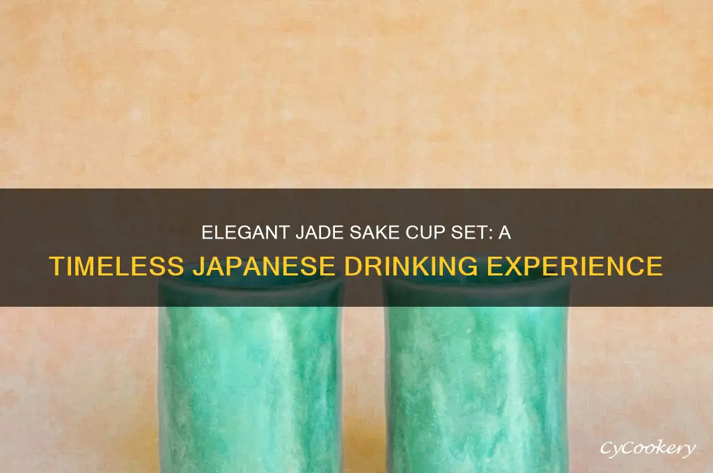 jade sake cup set