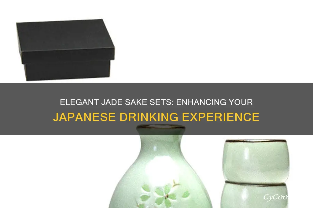 jade sake set