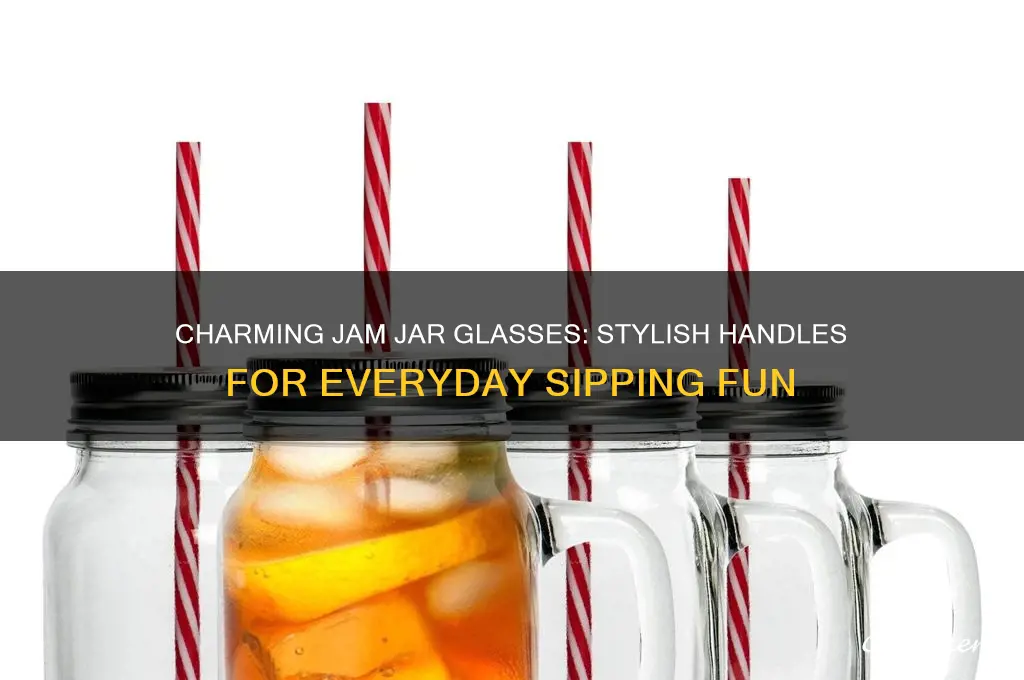 jam jar drinking glasses with handles