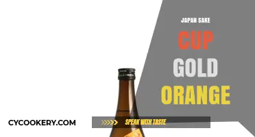 Elegant Gold-Orange Sake Cups: Japan's Timeless Artistry Unveiled