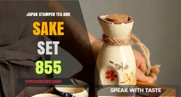 Elegant Japan Stamped Tea & Sake Set 855: A Cultural Fusion