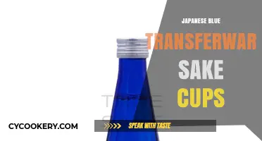 Elegant Japanese Blue Transferware Sake Cups: A Cultural Drinking Experience