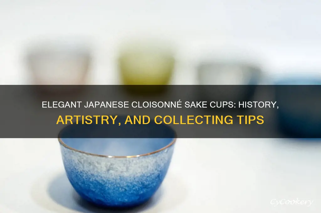 japanese cloisonne sake cup