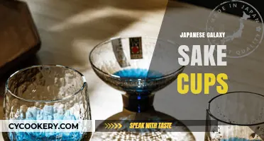 Elegant Japanese Galaxy Sake Cups: A Celestial Drinking Experience