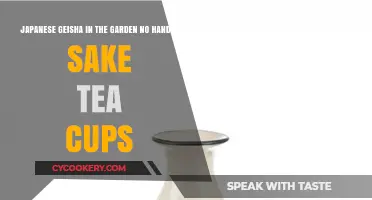 Geisha Garden Elegance: Sake Tea Cups Without Handles in Japan