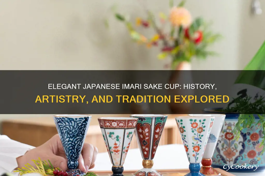 japanese imari sake cup