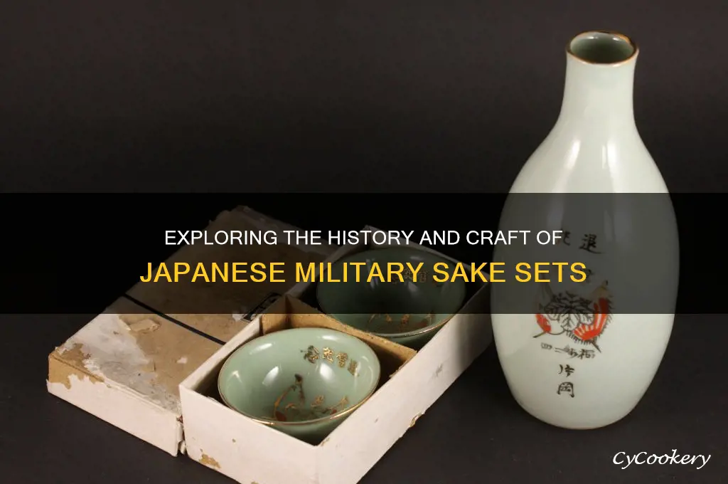 japanese military sake sets