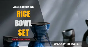 Elegant Japanese Pottery Sake Set: Rice Bowls for Authentic Dining