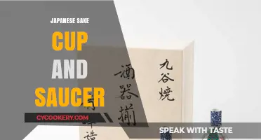 Elegant Japanese Sake Cup and Saucer: Tradition Meets Modern Design