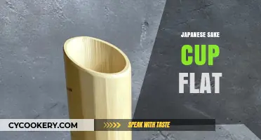 Elegant Japanese Sake Cup Flat Design: Tradition Meets Modern Simplicity