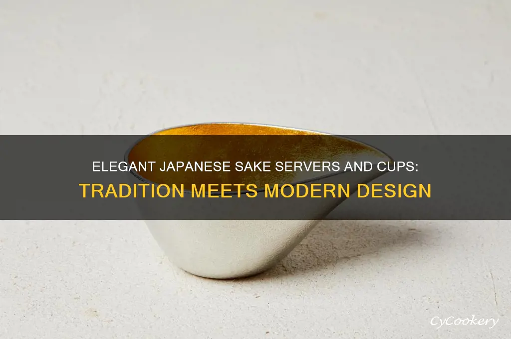 japanese sake server and cup