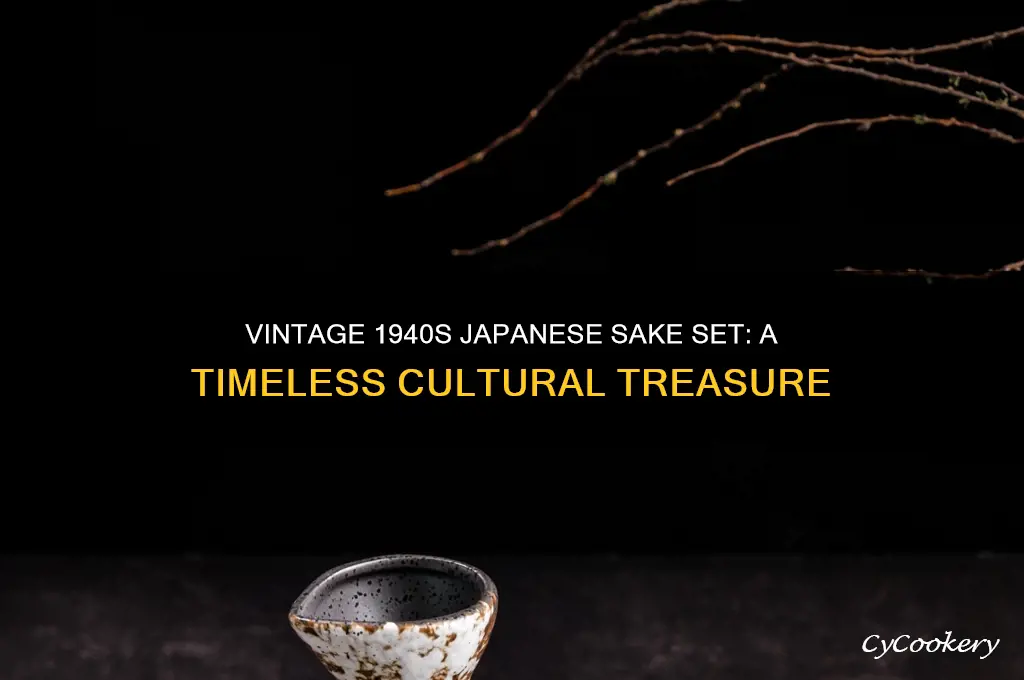 japanese sake set from the 1940