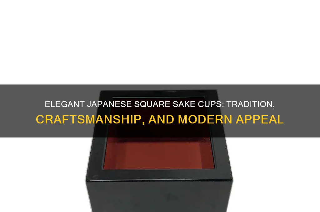 japanese square sake cups