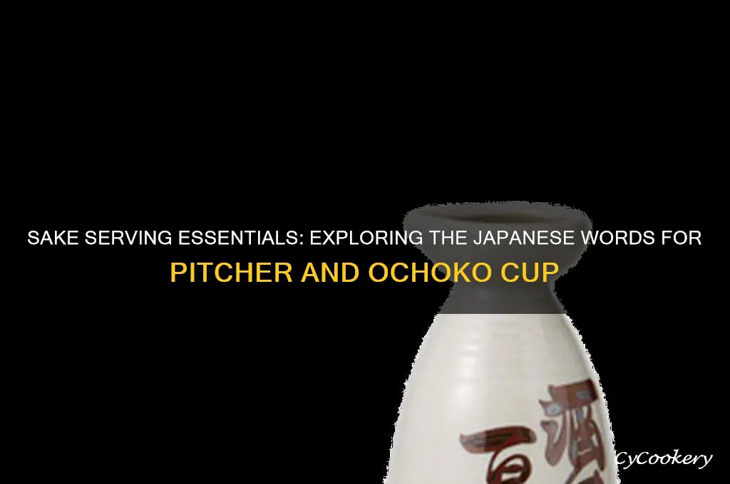 japanese word for sake pitcher ochoko cup