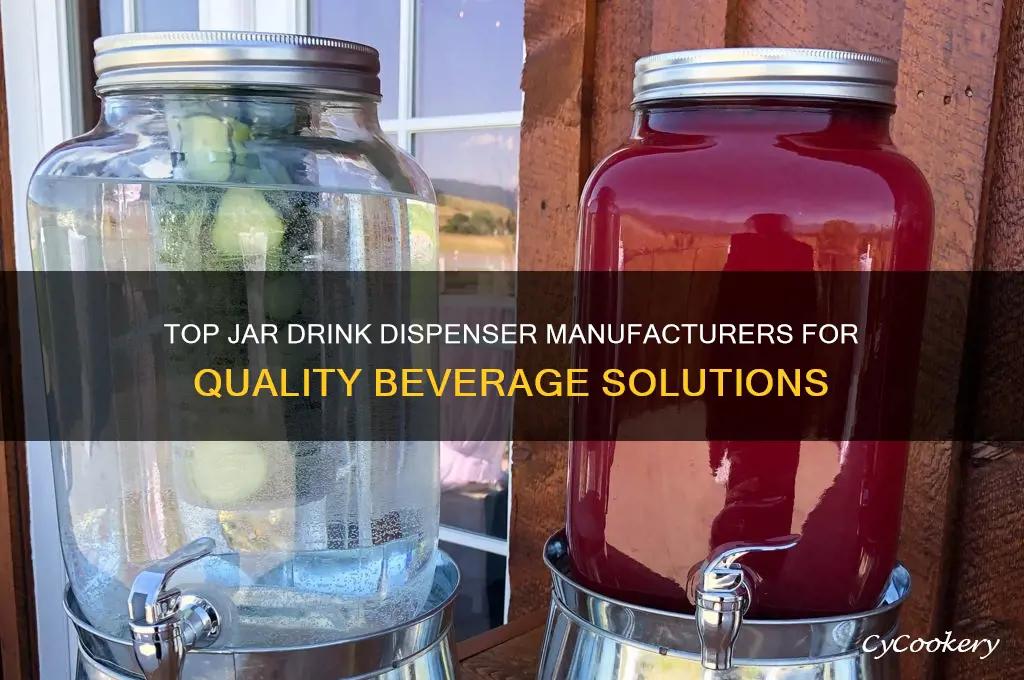 jar drink dispenser manufacturers